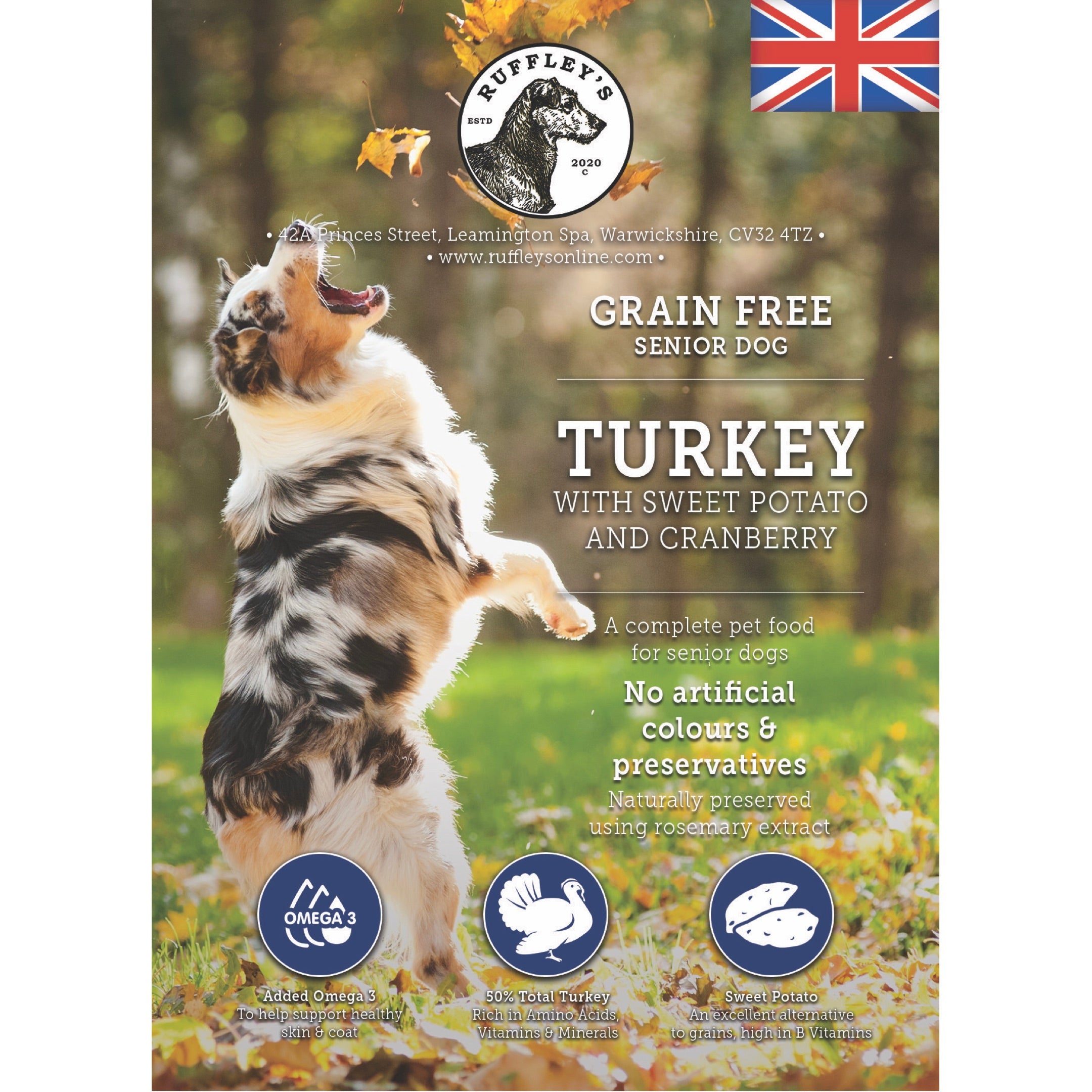 Grain Free Dry Dog Food for Senior Dogs Ruffley s